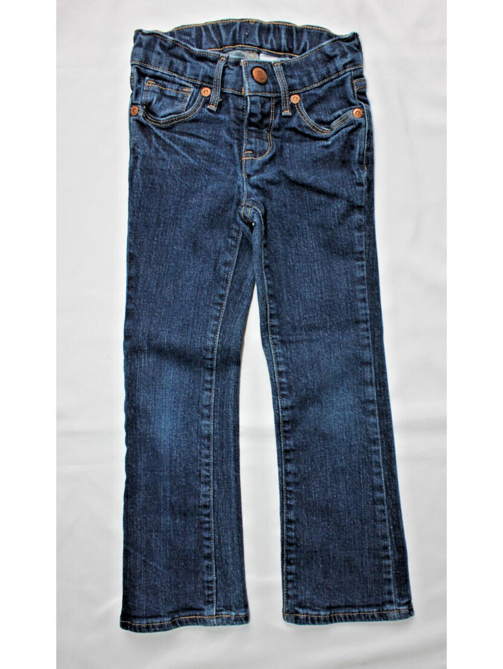 Sonoma Girls Bootcut Jeans Size 5 Slim Adjustable Waist Denim GSD923 Dark Wash